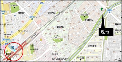 勝川駅徒歩約１１分(地図)